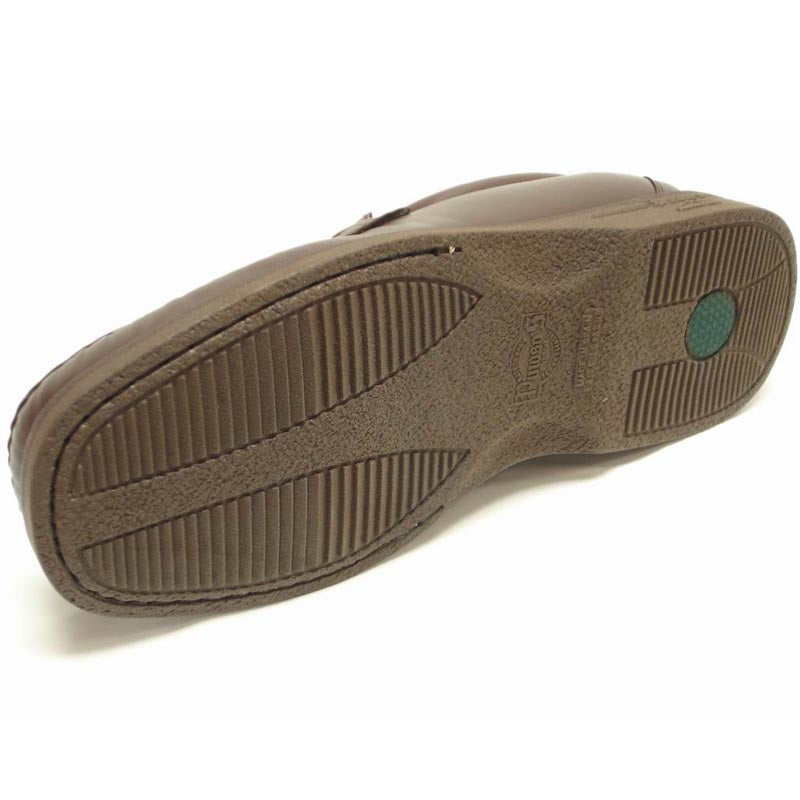 P-5614-P41 Brown Leather Slip on Loafer Pinosos Made in Spain