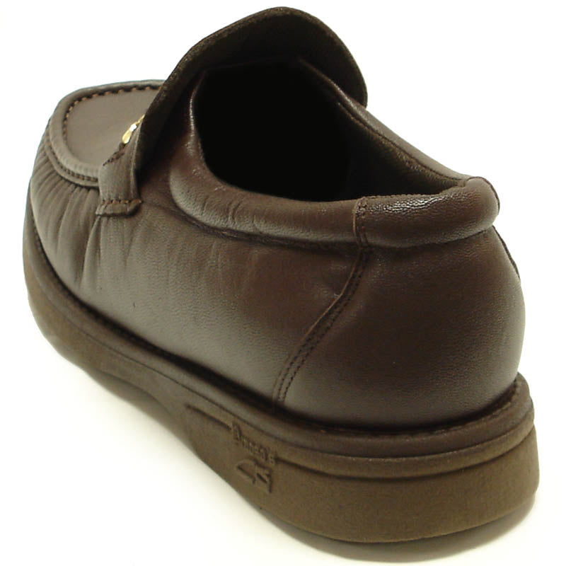 P-5615-668 Brown Leather Slip on Loafer Pinosos Made in Spain