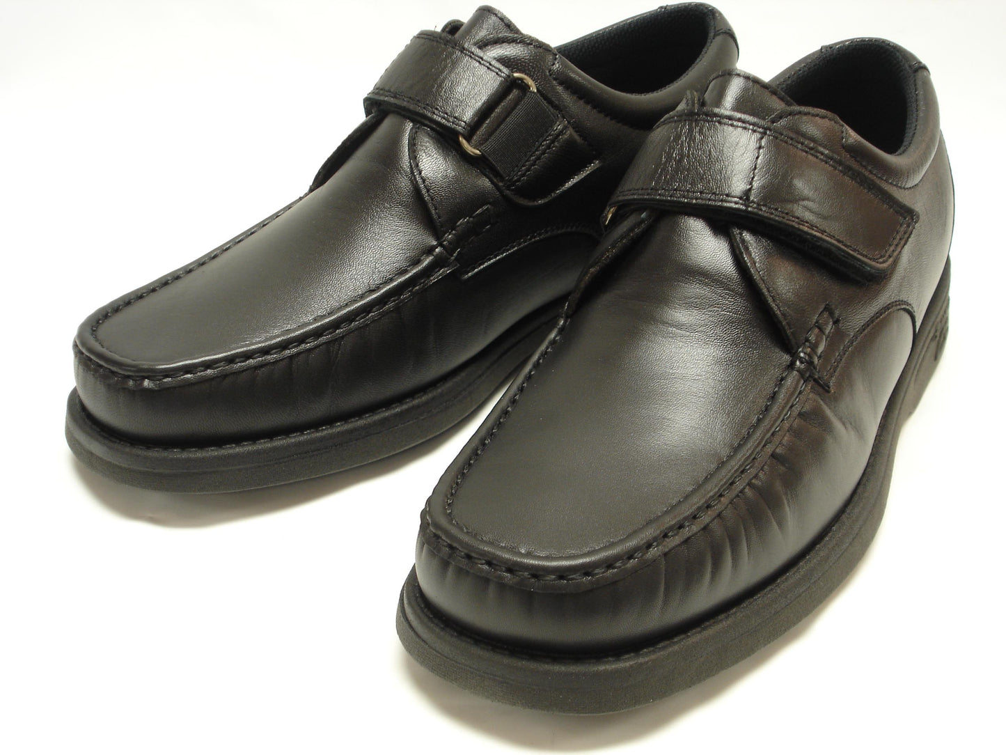 P-5660-668 Black Leather Velcro Pinosos Made in Spain