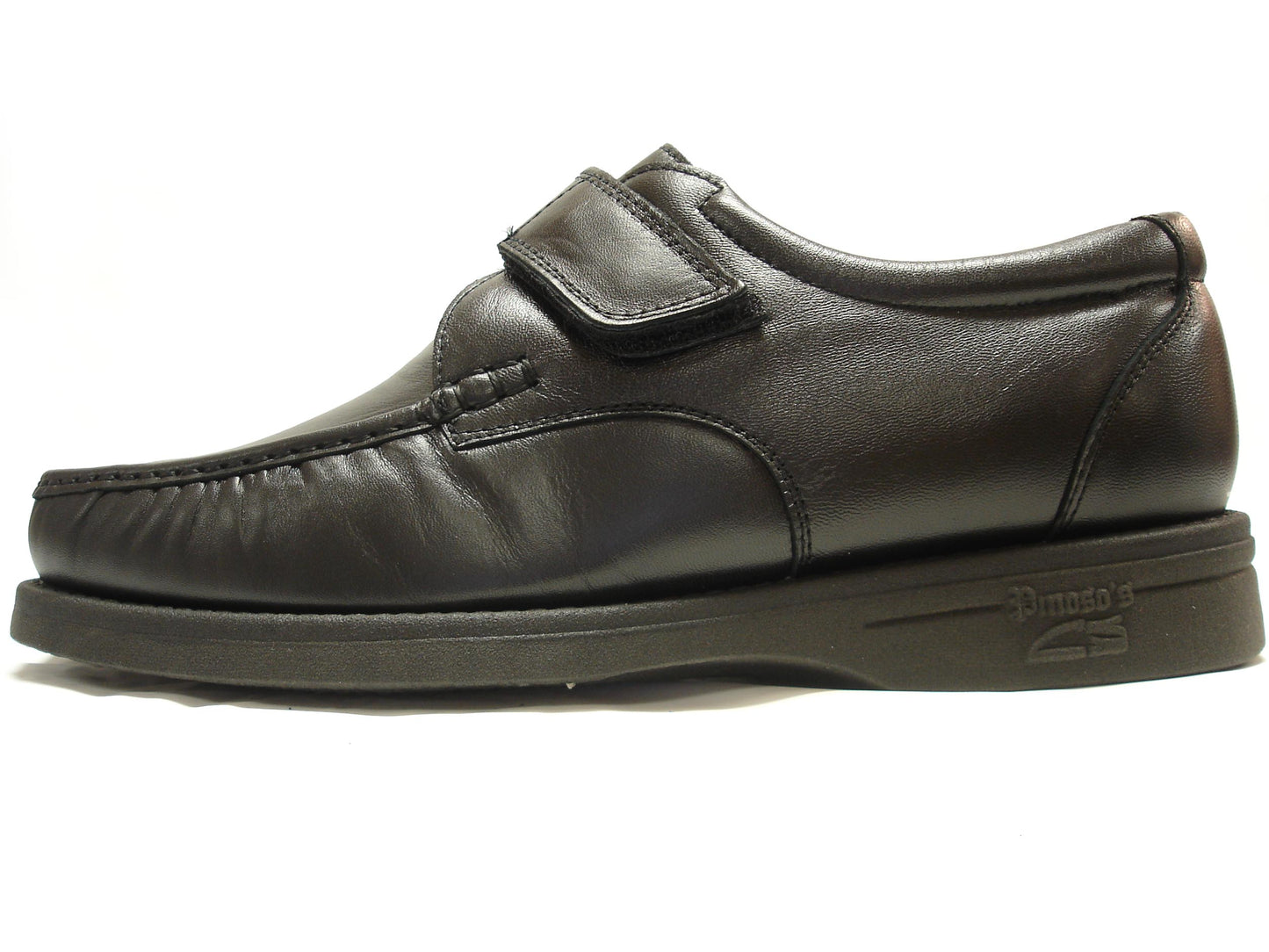 P-5660-668 Black Leather Velcro Pinosos Made in Spain