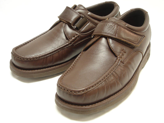 P-5660-668 Brown Leather Velcro Pinosos Made in Spain