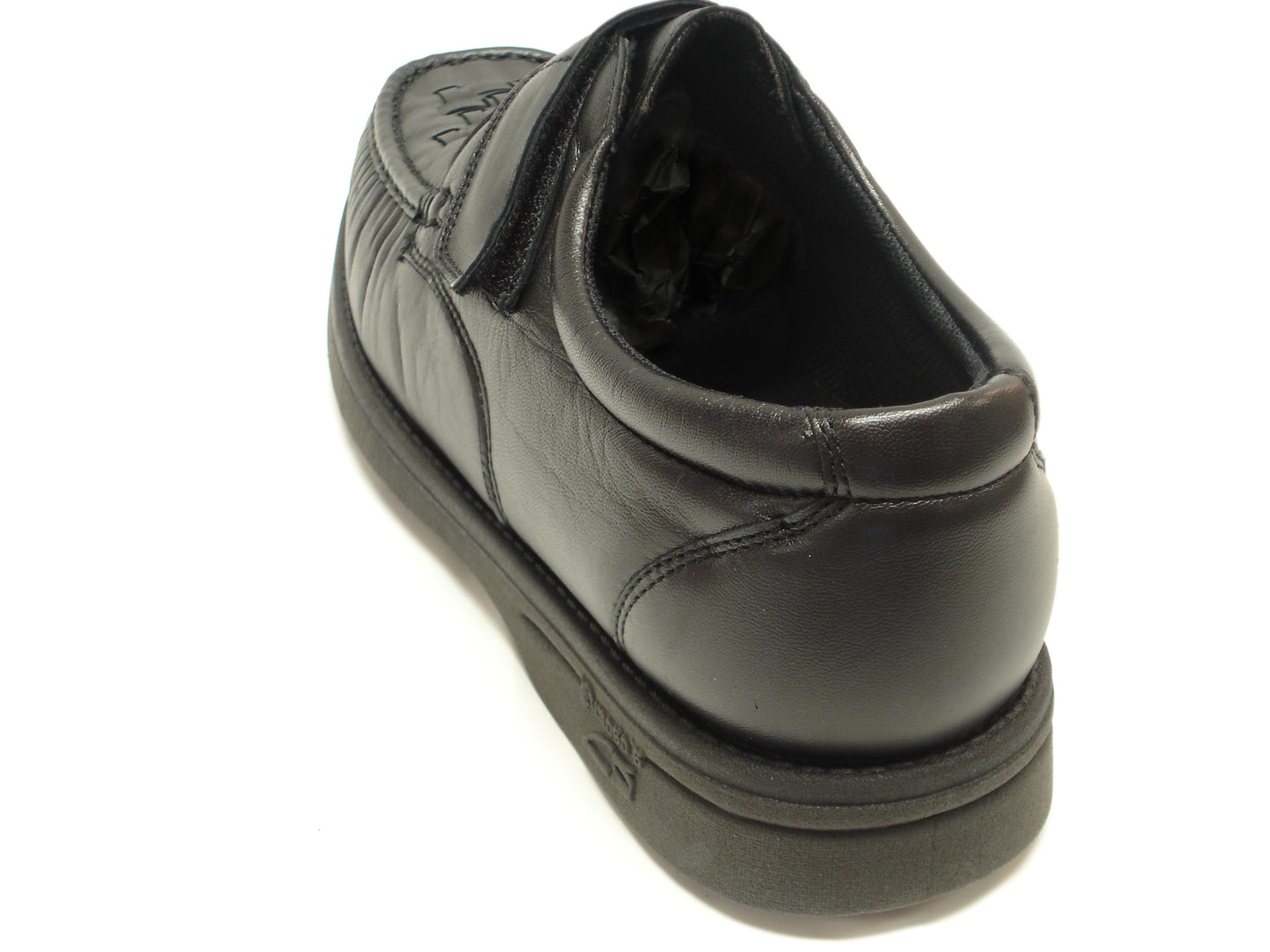 P-5660-P41 Black Leather Velcro Pinosos Made in Spain