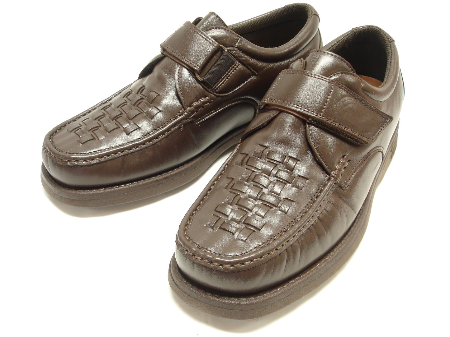 P-5660-P41 Brown Leather Velcro Pinosos Made in Spain