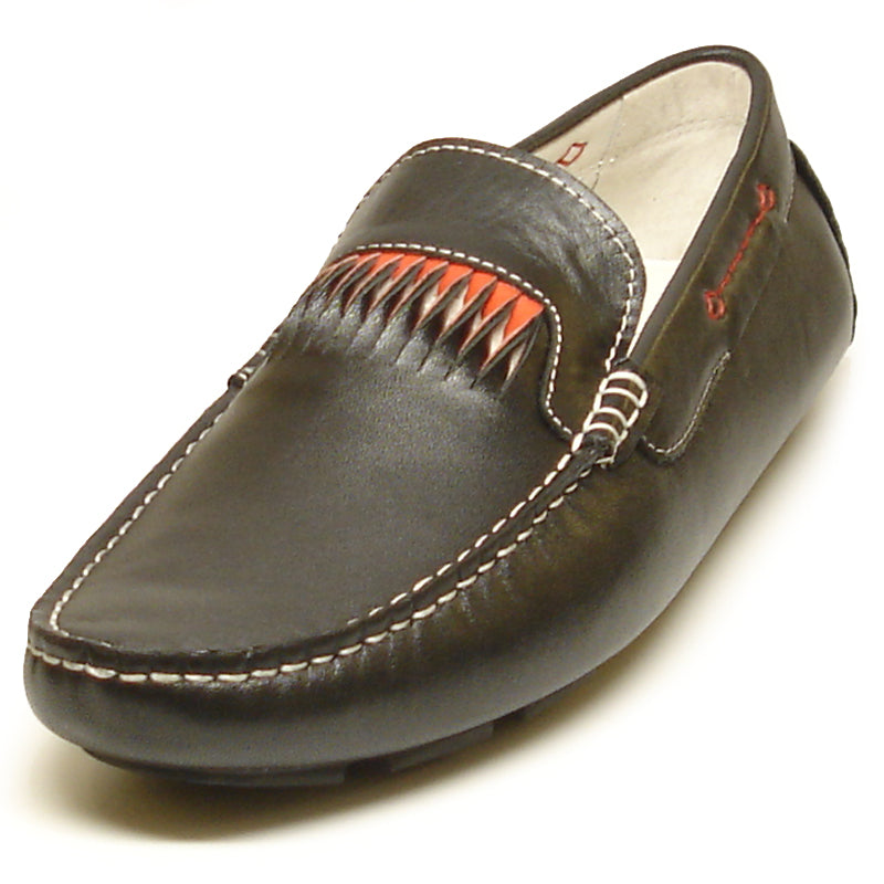FI-3085 Black Leather Encore by Fiesso Driving Shoe