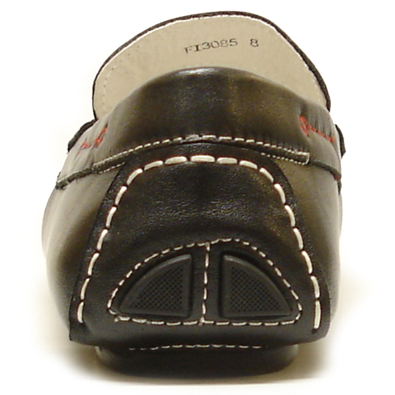 FI-3085 Black Leather Encore by Fiesso Driving Shoe