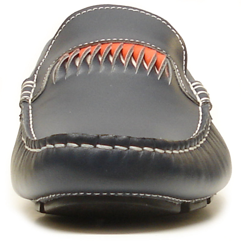 FI-3085 Navy Leather Encore by Fiesso Driving Shoe