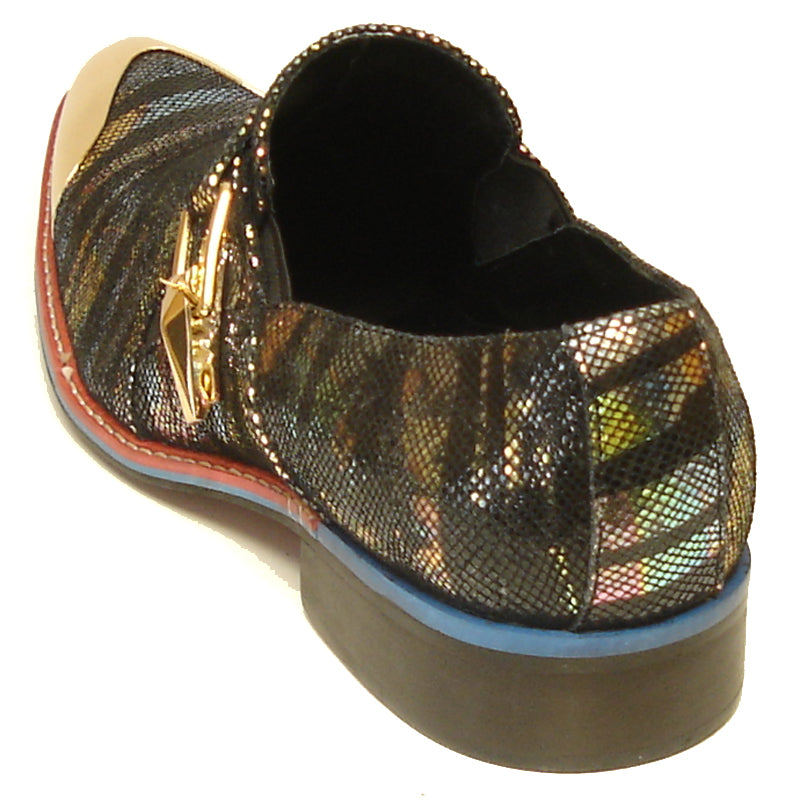 FI-7001-2 Multi Color Fiesso by Aurelio Garcia Genuine Leather Metal Tip Slip on