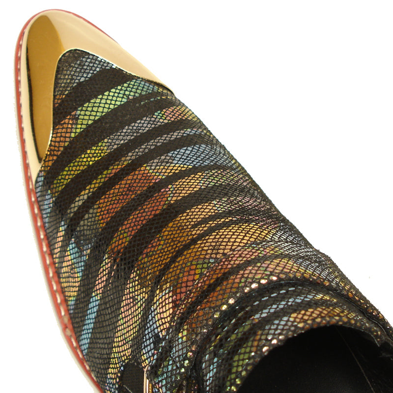 FI-7001-2 Multi Color Fiesso by Aurelio Garcia Genuine Leather Metal Tip Slip on