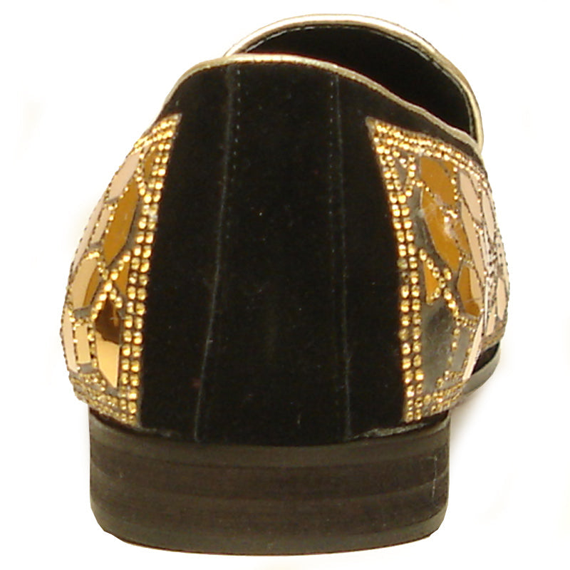 FI-7024 Gold Metal Tip Slip on Loafer Fiesso by Aurelio Garcia