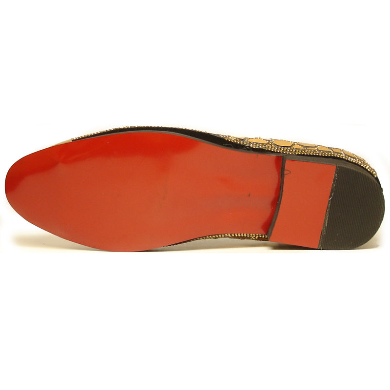 FI-7024 Gold Metal Tip Slip on Loafer Fiesso by Aurelio Garcia