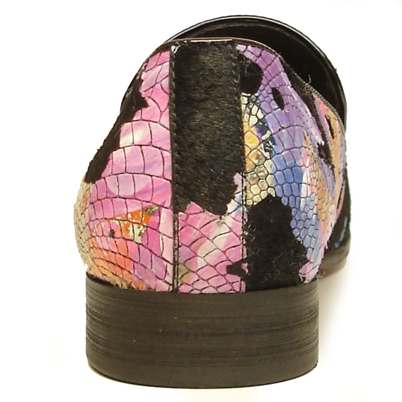 FI-7056 Multi Color Leather Print Fiesso by Aurelio Garcia slip on