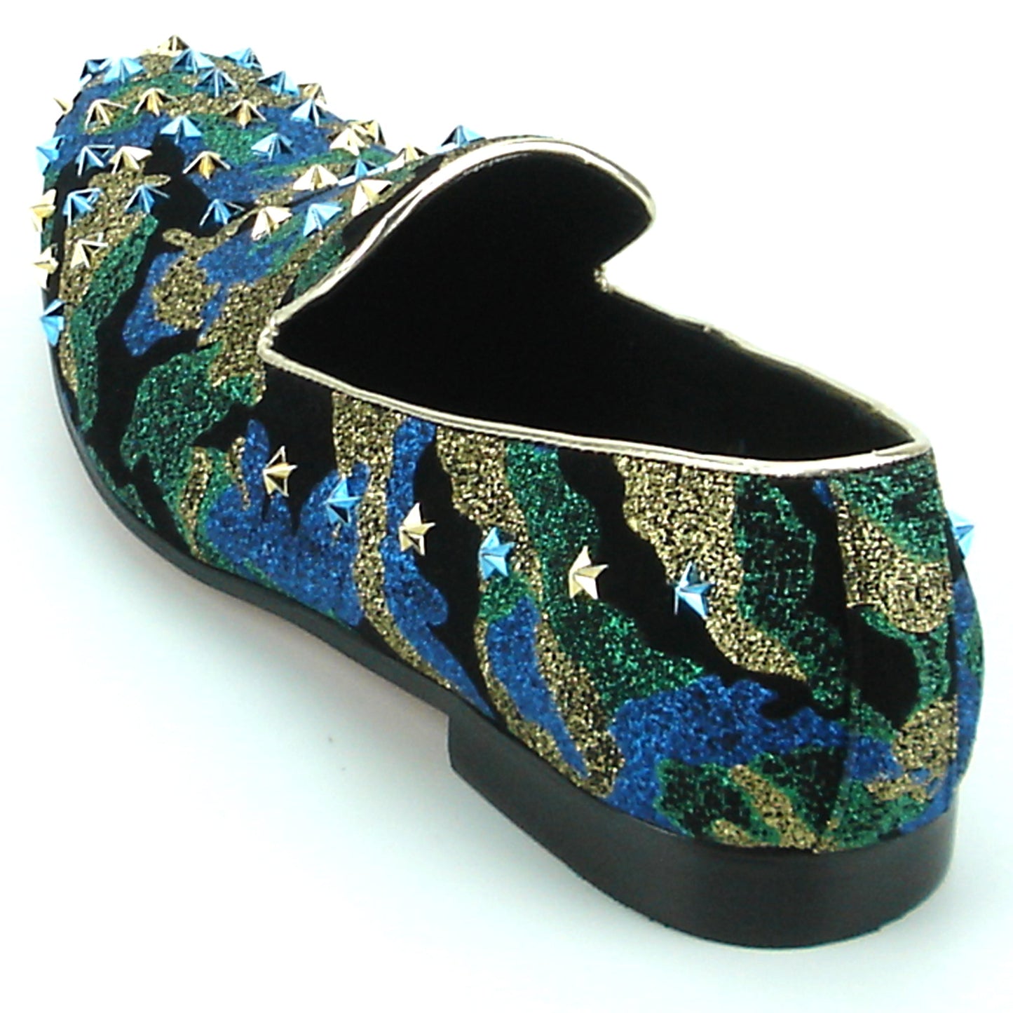 FI-7145 Blue Camouflage Slip on with Stars Fiesso by Aurelio Garcia