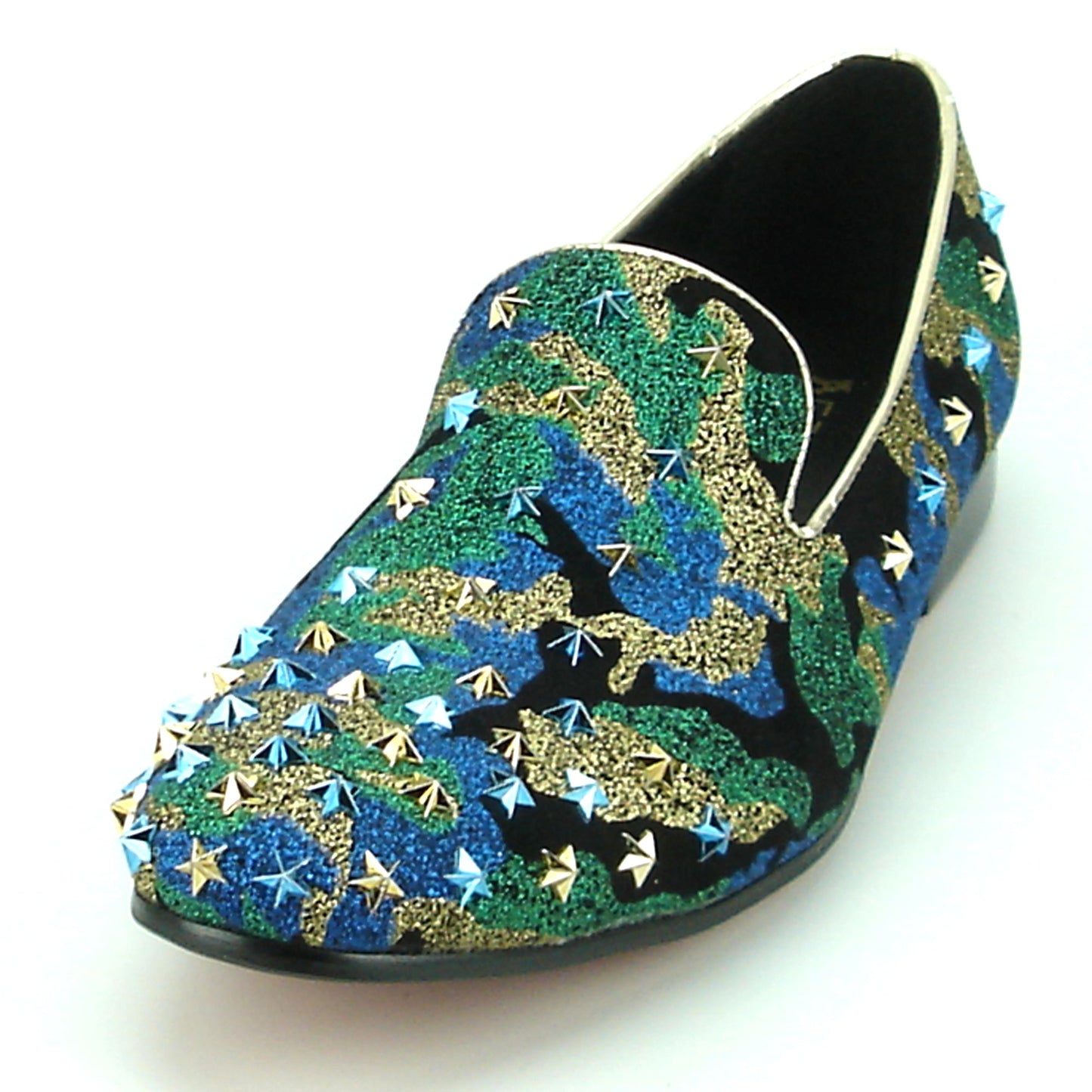 FI-7145 Blue Camouflage Slip on with Stars Fiesso by Aurelio Garcia