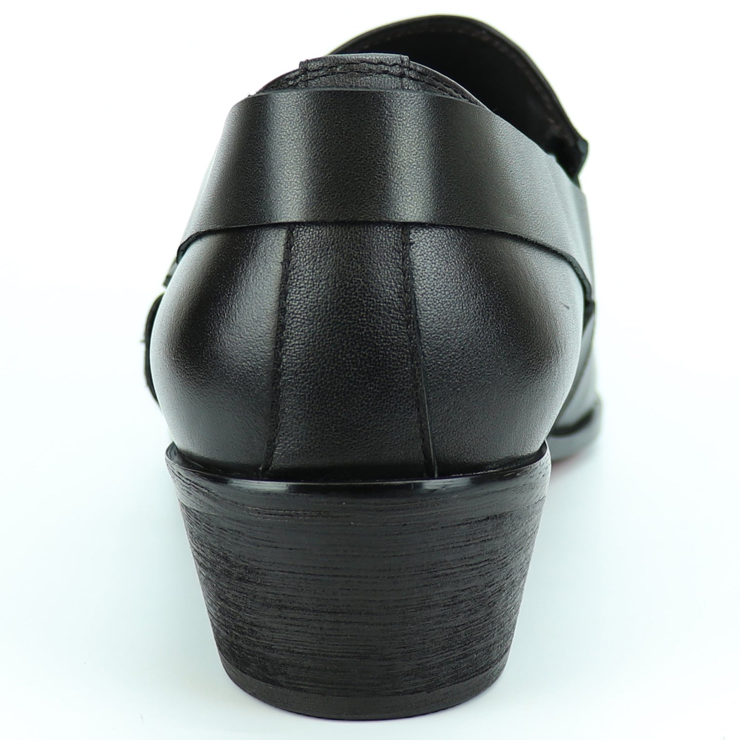 FI-7278 Black Leather Shoe Pointed Toe Slip on Fiesso by Aurelio Garcia