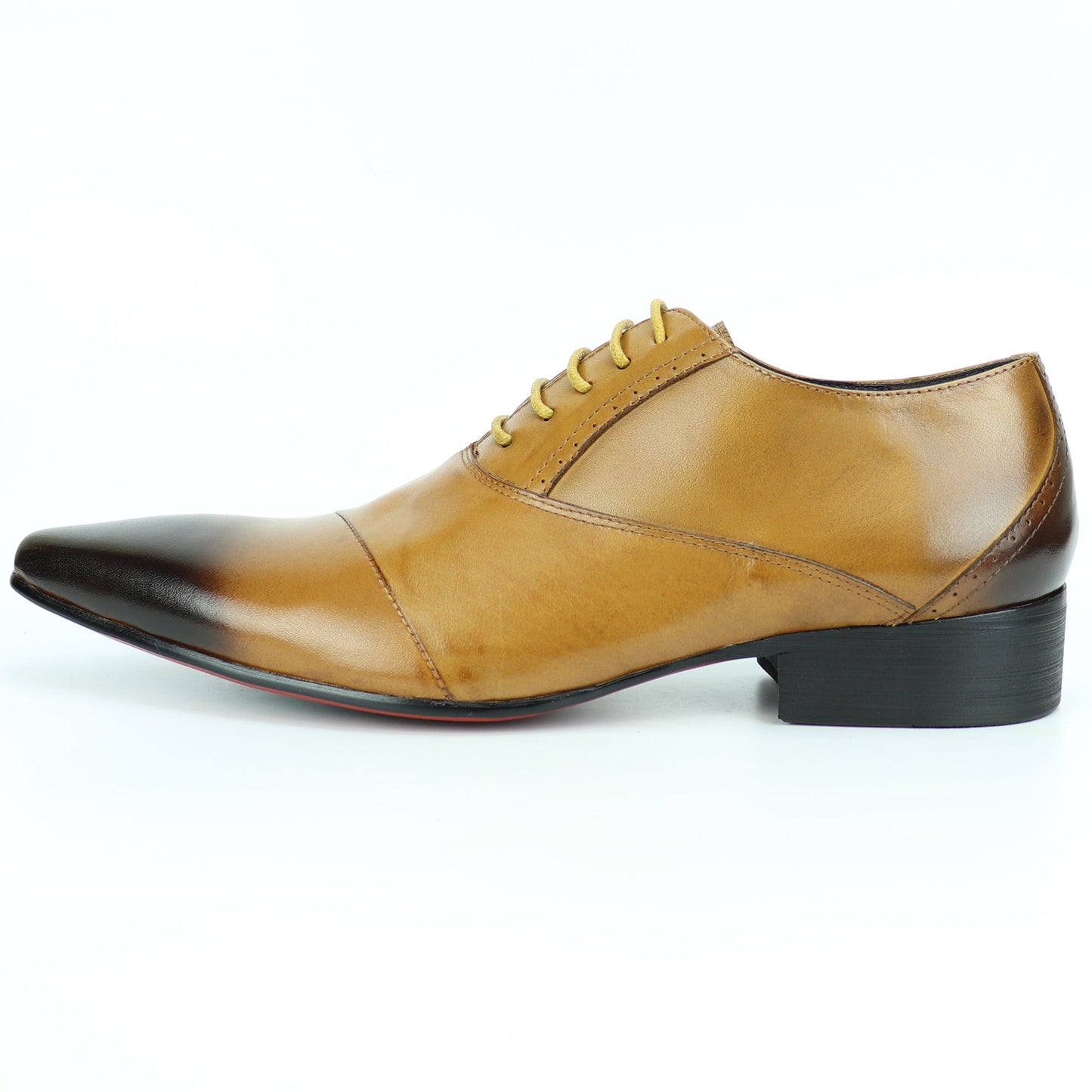 FI-7281 Genuine Tan Leather Lace up Fiesso by Aurelio Garcia