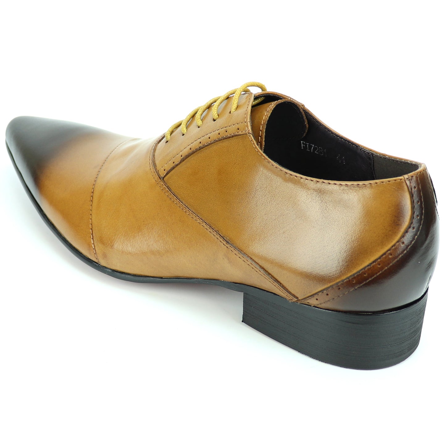 FI-7281 Genuine Tan Leather Lace up Fiesso by Aurelio Garcia