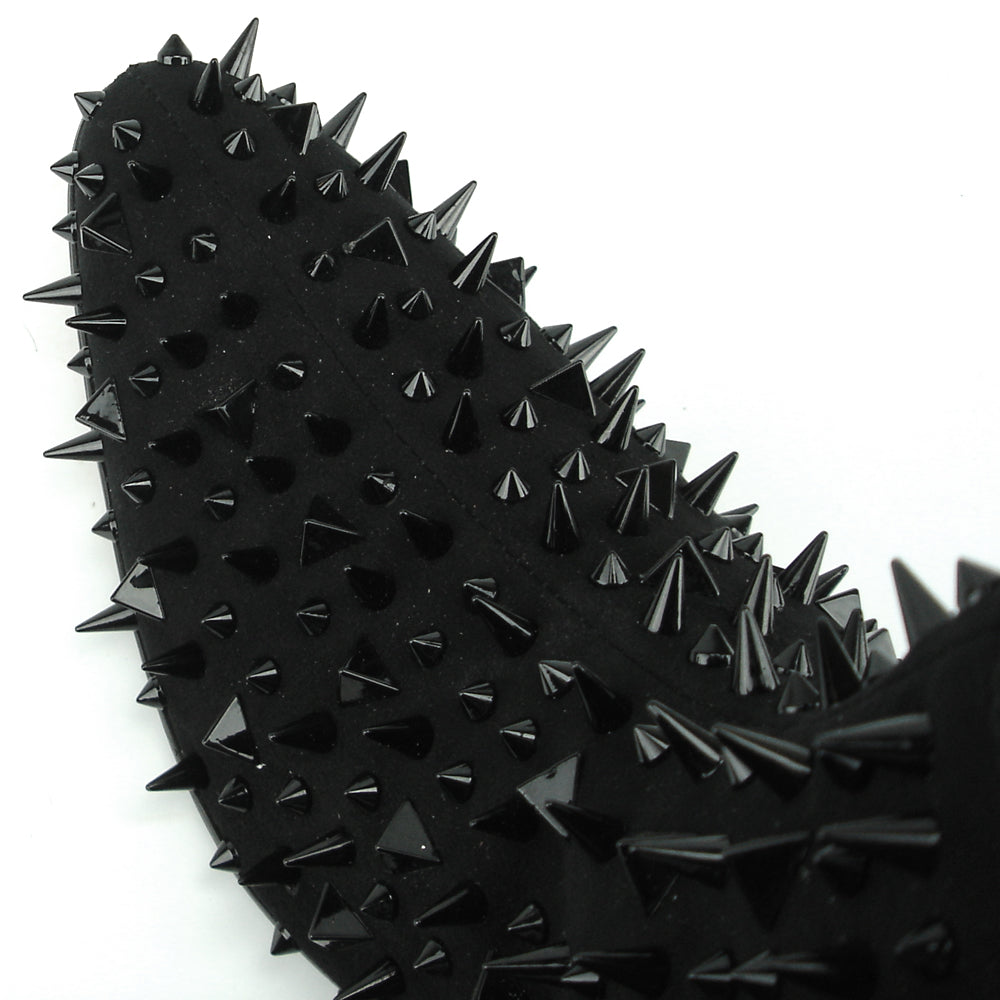 FI-7316-S Black Suede Black Spikes Boot Fiesso by Aurelio Garcia
