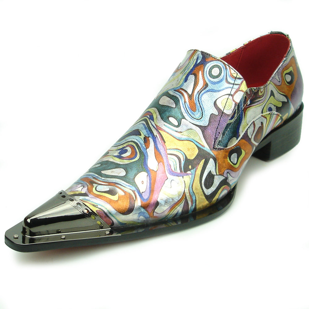 FI-7467 Multi Color Leather Metal Tip Slip on Fiesso by Aurelio Garcia