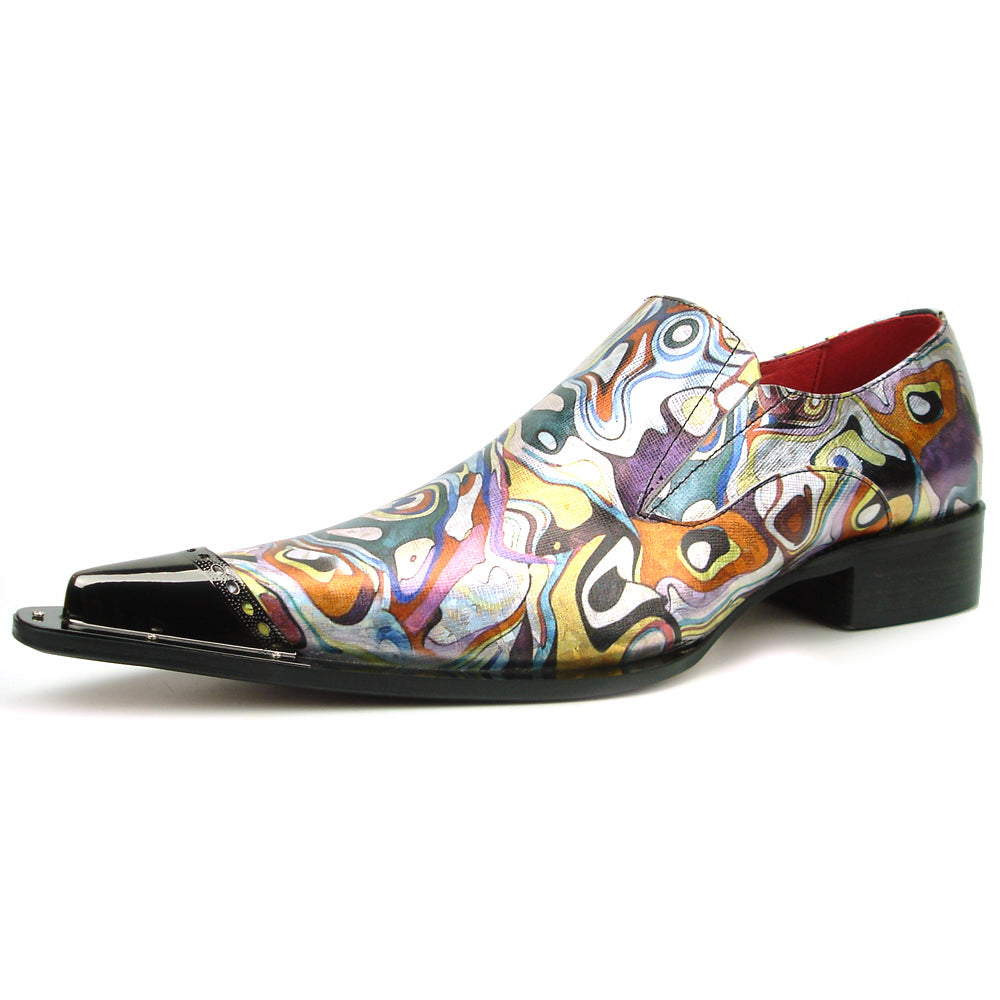 FI-7467 Multi Color Leather Metal Tip Slip on Fiesso by Aurelio Garcia