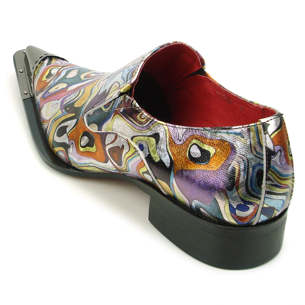 FI-7467 Multi Color Leather Metal Tip Slip on Fiesso by Aurelio Garcia