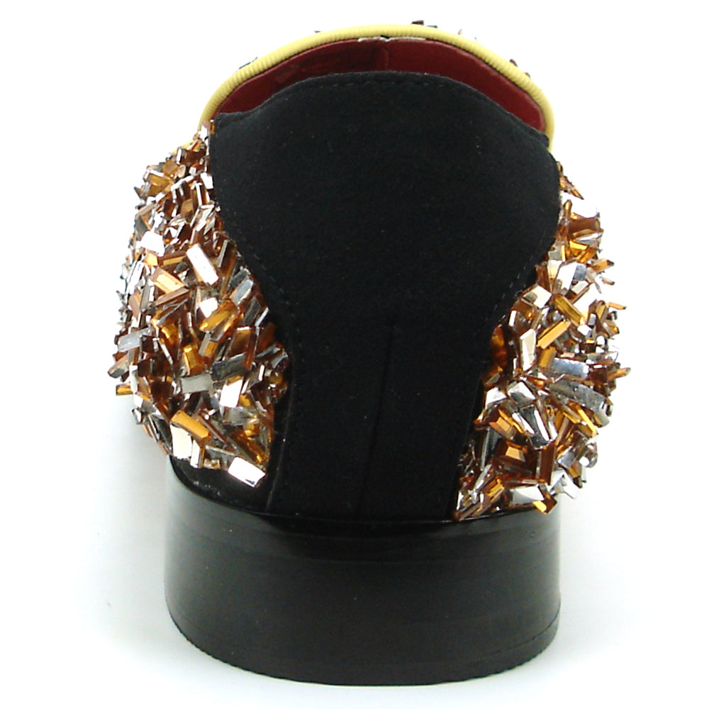 FI-7498 Gold Slip on Loafer Fiesso by Aurelio Garcia