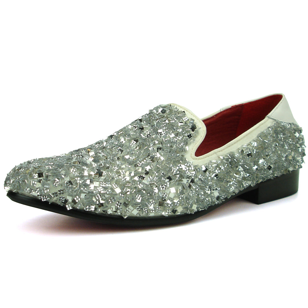 FI-7498 White Slip on Loafer Fiesso by Aurelio Garcia