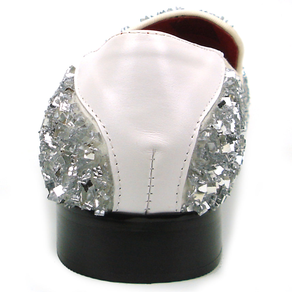 FI-7498 White Slip on Loafer Fiesso by Aurelio Garcia