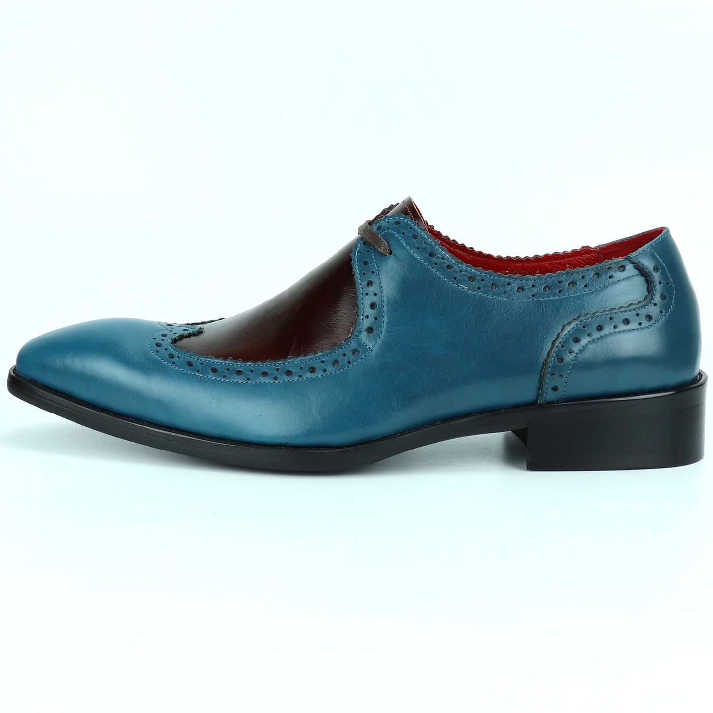 FI-8704 Blue Burgundy Wing Tip Encore by Fiesso