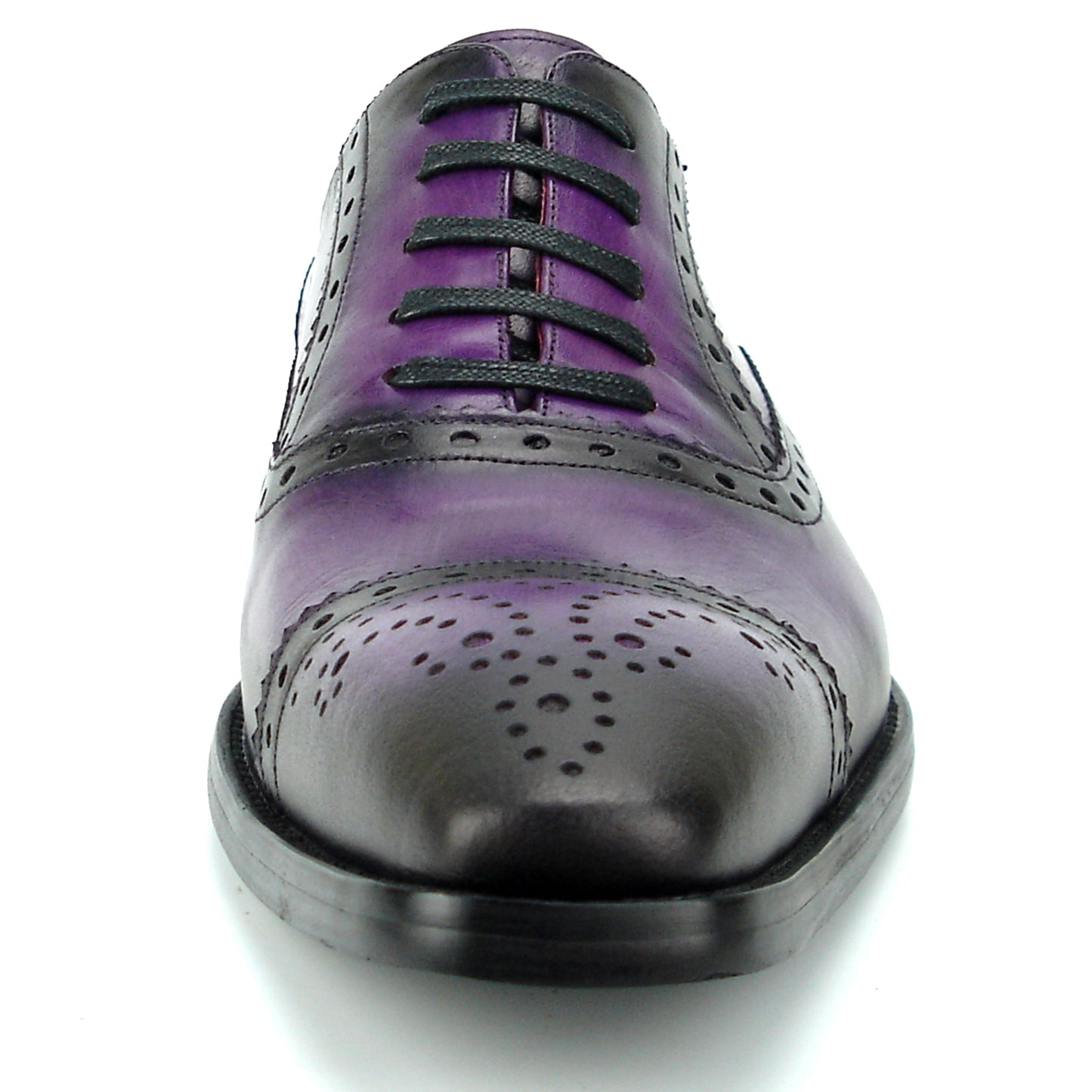 FI-8713 Purple Leather Cap Toe Lace up Encore by Fiesso