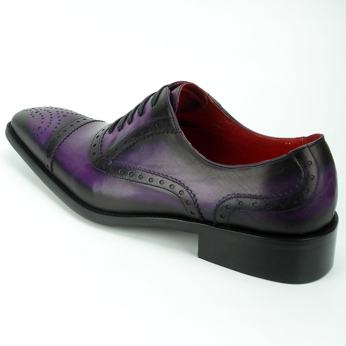 FI-8713 Purple Leather Cap Toe Lace up Encore by Fiesso