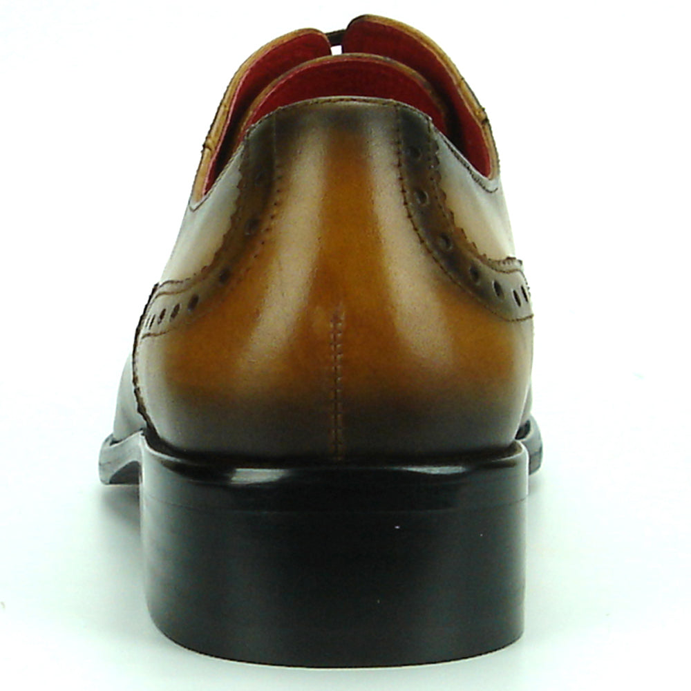 FI-8713 Tan Leather Cap Toe Lace up Encore by Fiesso