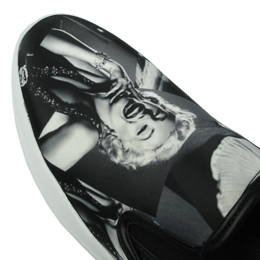 FI-2346 Marilyn Monroe Print Slip on Low Cut Sneaker Encore by Fiesso
