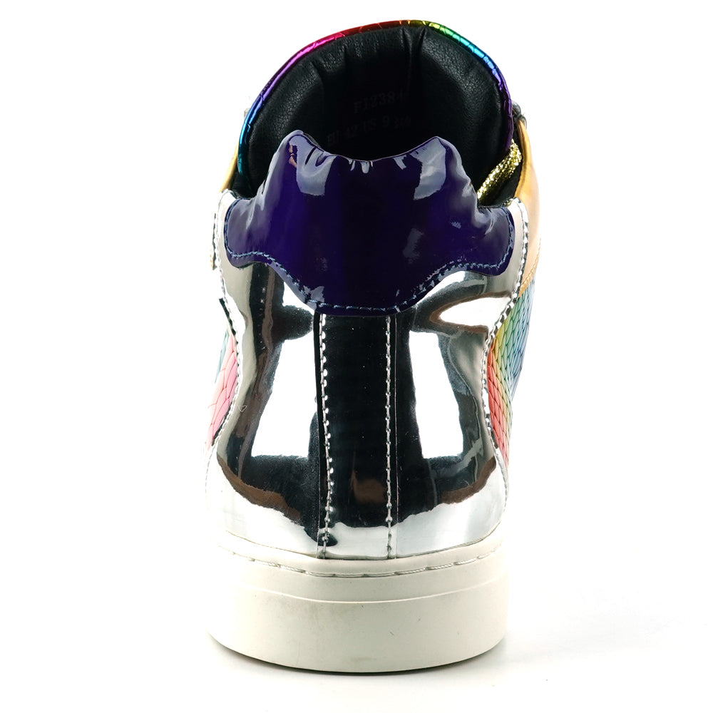 FI-2384 Multi Color Lace up High top Sneaker Encore by Fiesso