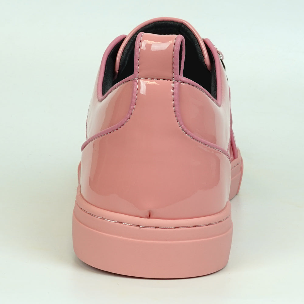 FI-2415-2 Pink Patent Leather Lace up Sneaker Encore by Fiesso