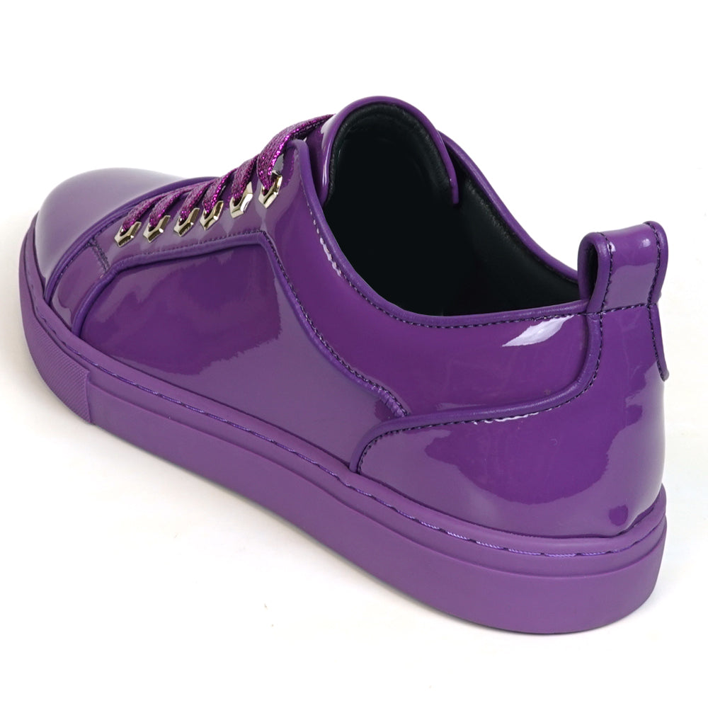FI-2415-2 Purple Patent Leather Lace up Sneaker Encore by Fiesso