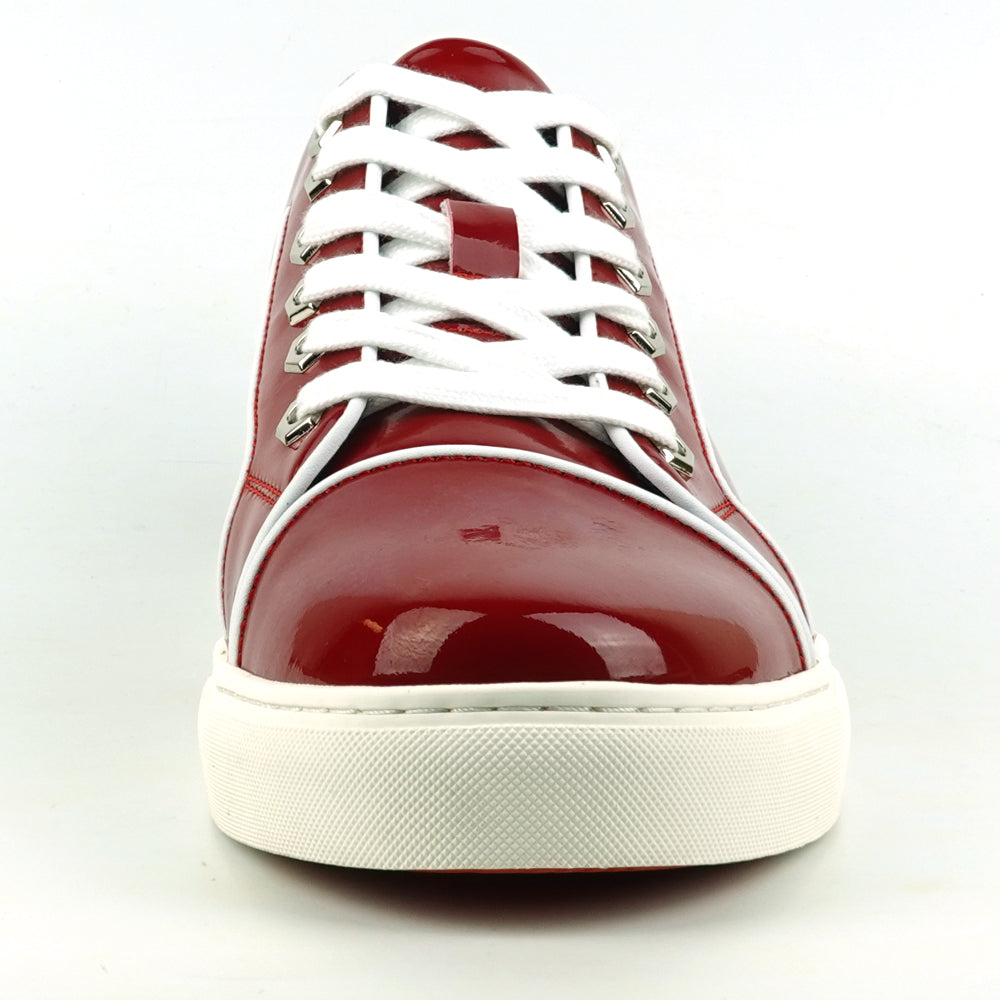 FI-2415 Red Patent Leather Lace up Sneaker Encore by Fiesso