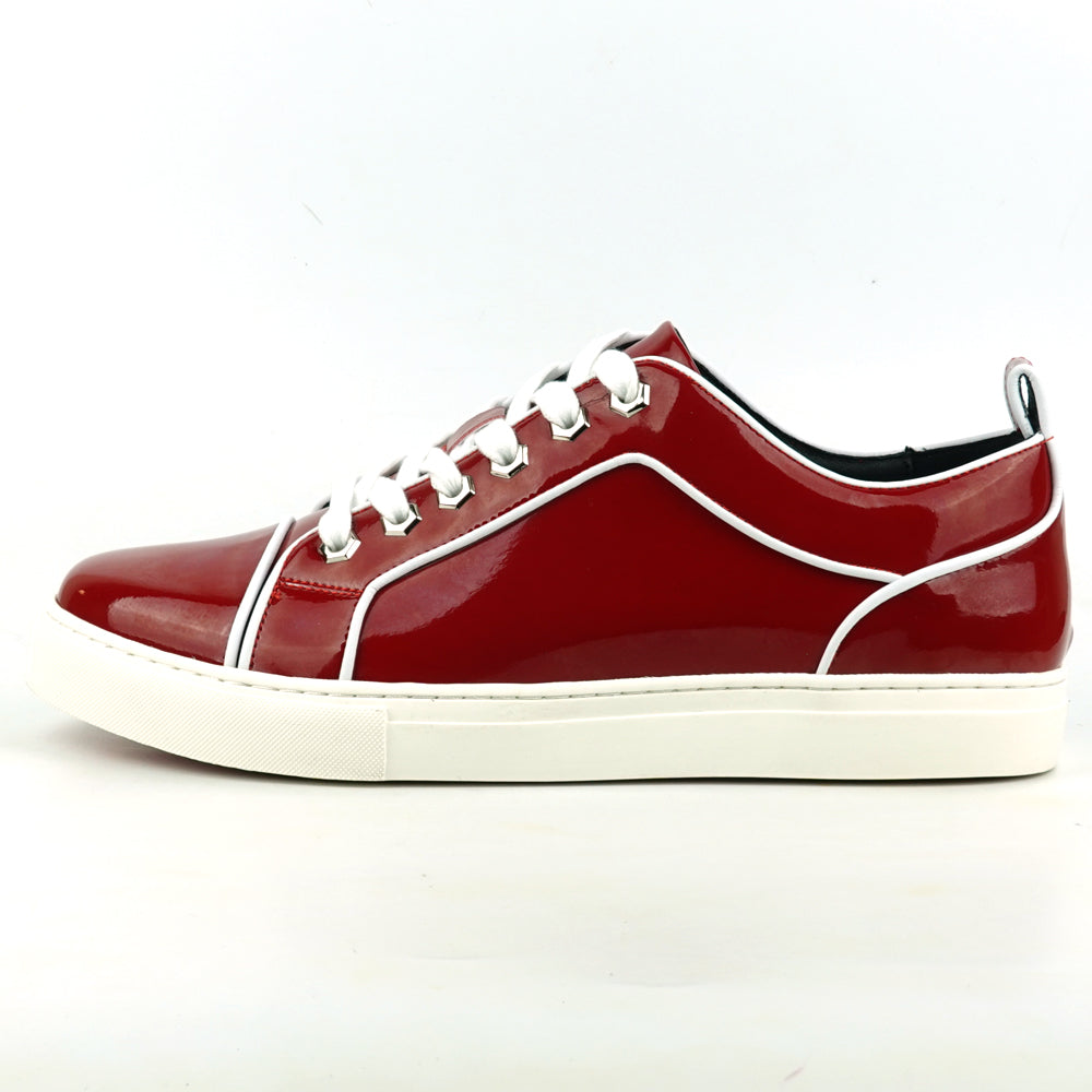 FI-2415 Red Patent Leather Lace up Sneaker Encore by Fiesso