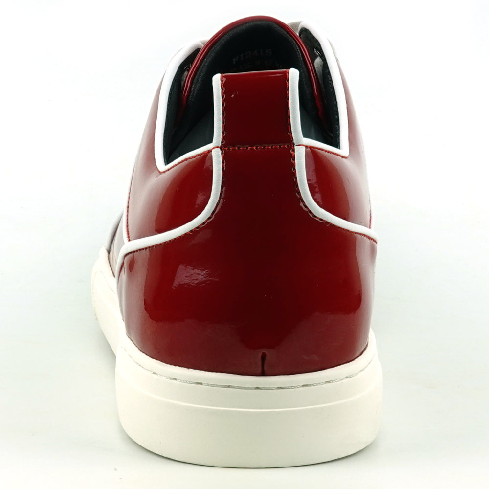 FI-2415 Red Patent Leather Lace up Sneaker Encore by Fiesso