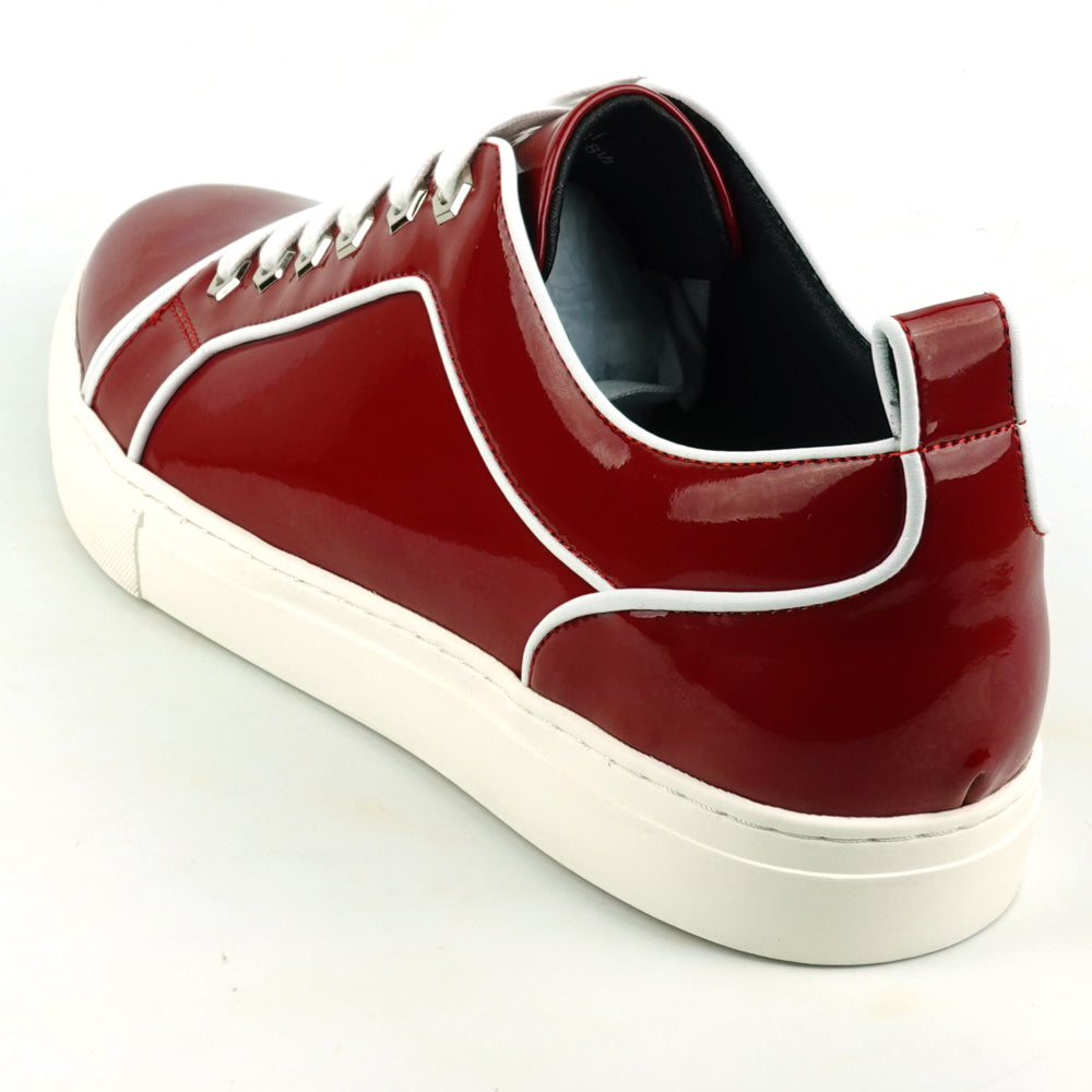 FI-2415 Red Patent Leather Lace up Sneaker Encore by Fiesso