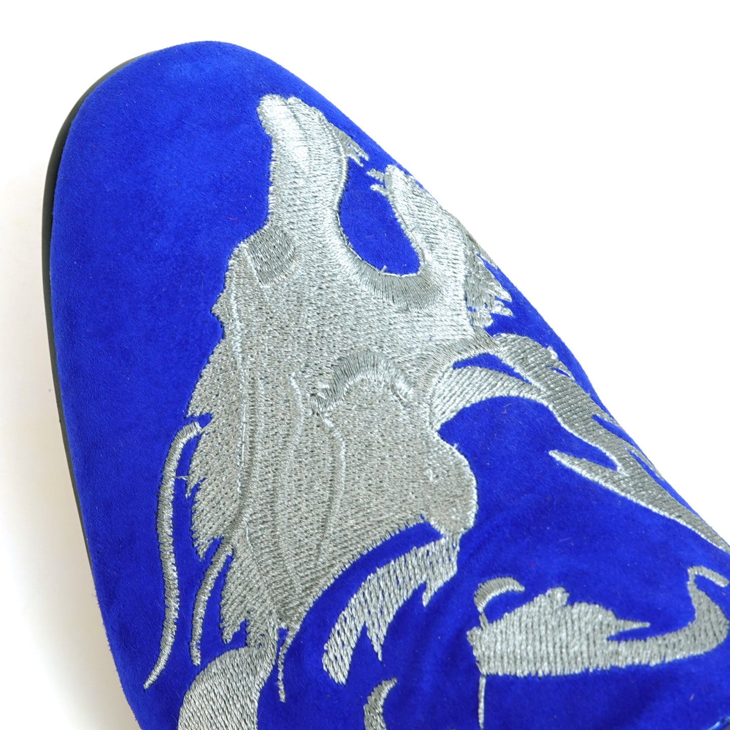 FI-7039 Royal Suede Embroidered Shoe Fiesso by Aurelio Garcia Slip on Loafer