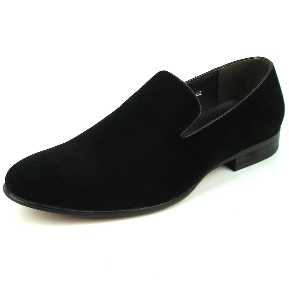 FI-7216 Black Suede Fiesso by Aurelio Garcia Slip on Loafer
