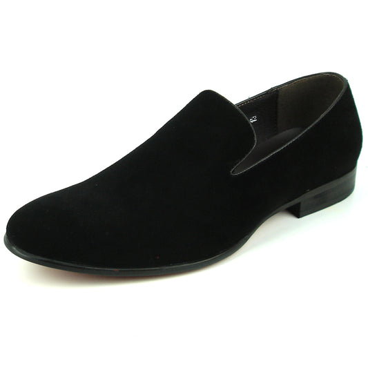 FI-7216 Black Suede Fiesso by Aurelio Garcia Slip on Loafer