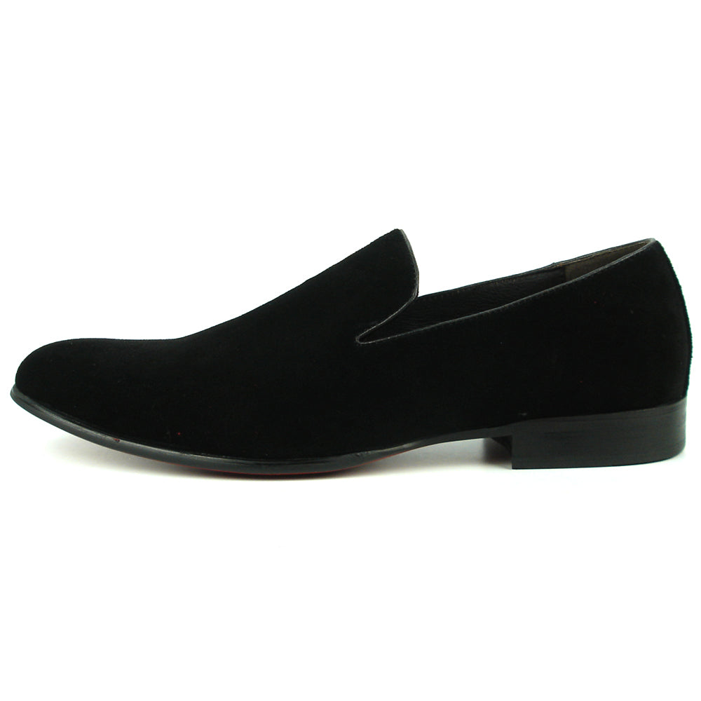 FI-7216 Black Suede Fiesso by Aurelio Garcia Slip on Loafer