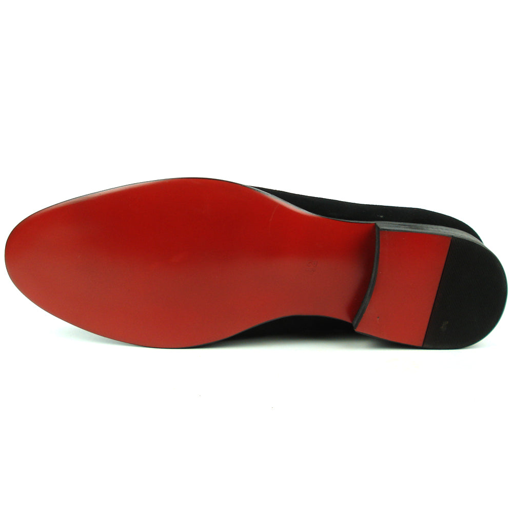 FI-7216 Black Suede Fiesso by Aurelio Garcia Slip on Loafer