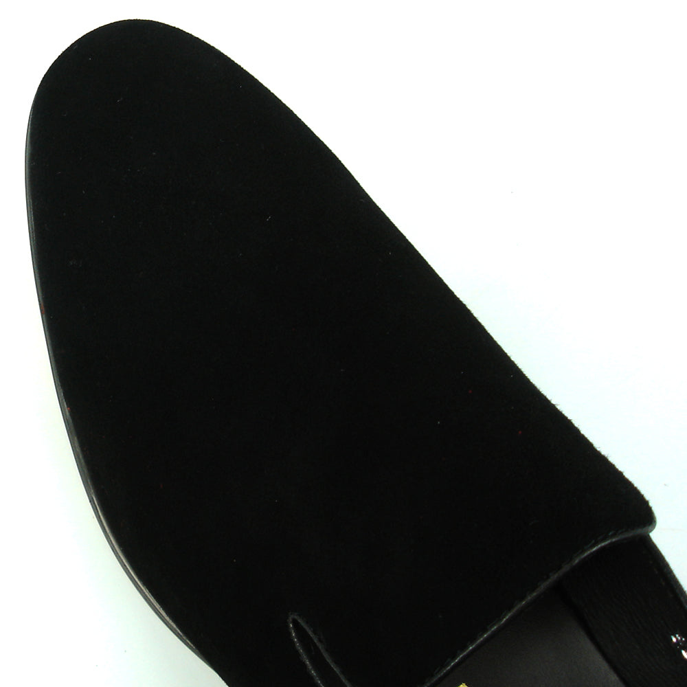 FI-7216 Black Suede Fiesso by Aurelio Garcia Slip on Loafer