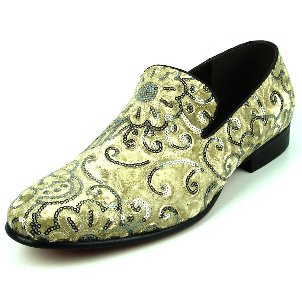 FI-7363 Beige Slip on Loafer Fiesso by Aurelio Garcia