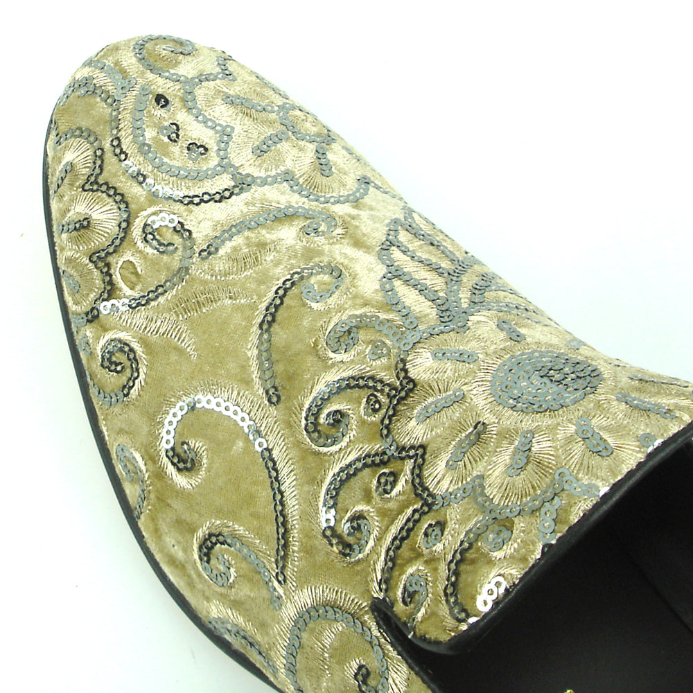 FI-7363 Beige Slip on Loafer Fiesso by Aurelio Garcia