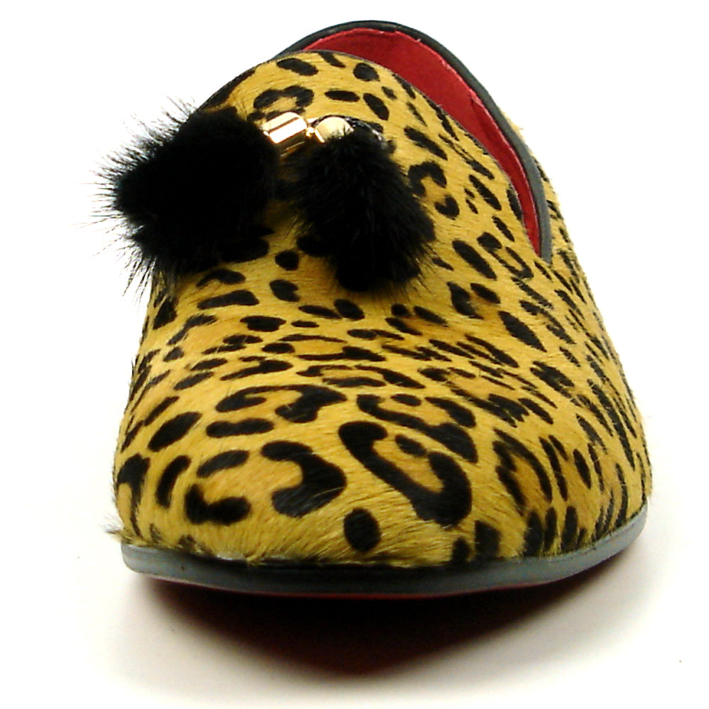 FI-7402 Leopard Pony Hair with Tassel Loafer Fiesso by Aurelio Garcia
