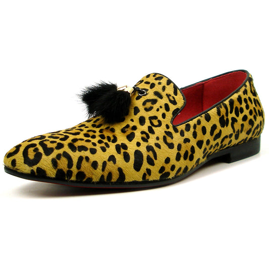 FI-7402 Leopard Pony Hair with Tassel Loafer Fiesso by Aurelio Garcia