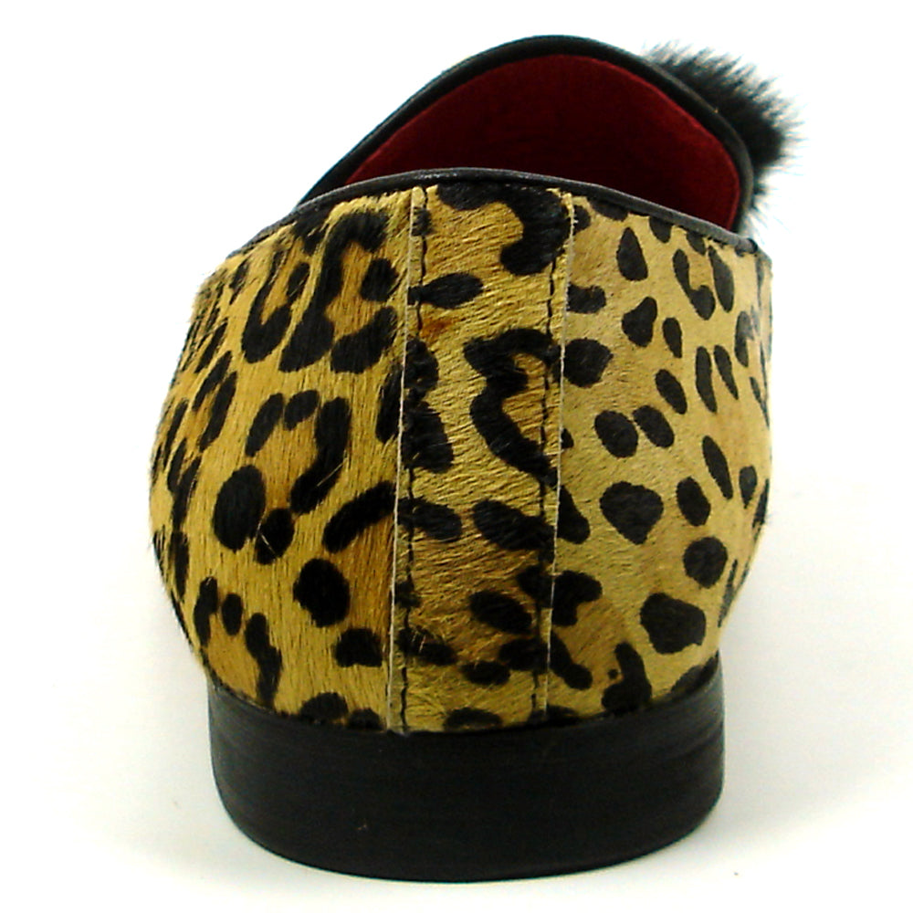 FI-7402 Leopard Pony Hair with Tassel Loafer Fiesso by Aurelio Garcia